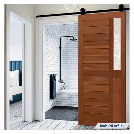 ประตูไม้แดงมาเลย์ N999 ELDER2 100X200 ซม. สีธรรมชาติ_4