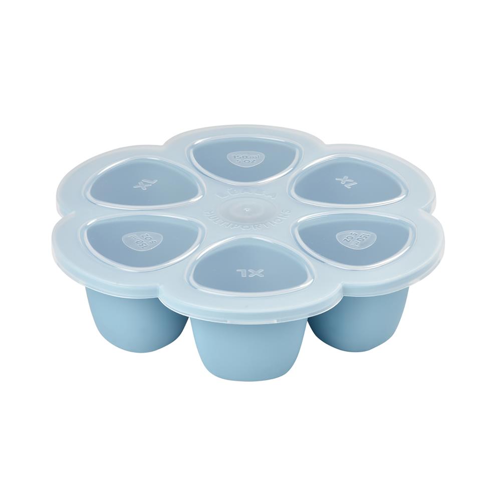 ถาดหลุม 6 ช่อง PP/ซิลิโคน 150ml BEABA สีฟ้า