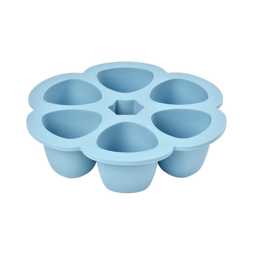 ถาดหลุม 6 ช่อง PP/ซิลิโคน 150ml BEABA สีฟ้า