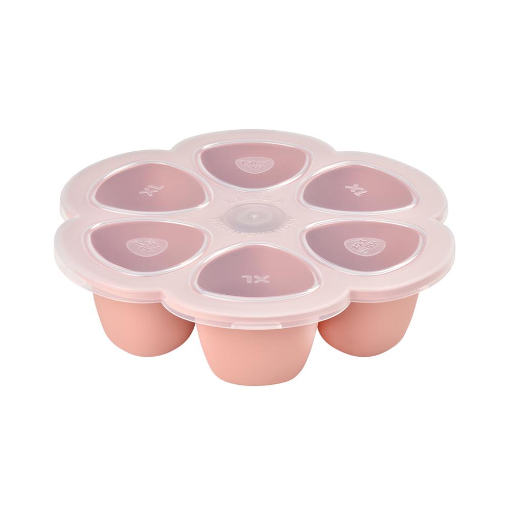 ถาดหลุม 6 ช่อง PP/ซิลิโคน 150ml  BEABA สีชมพู
