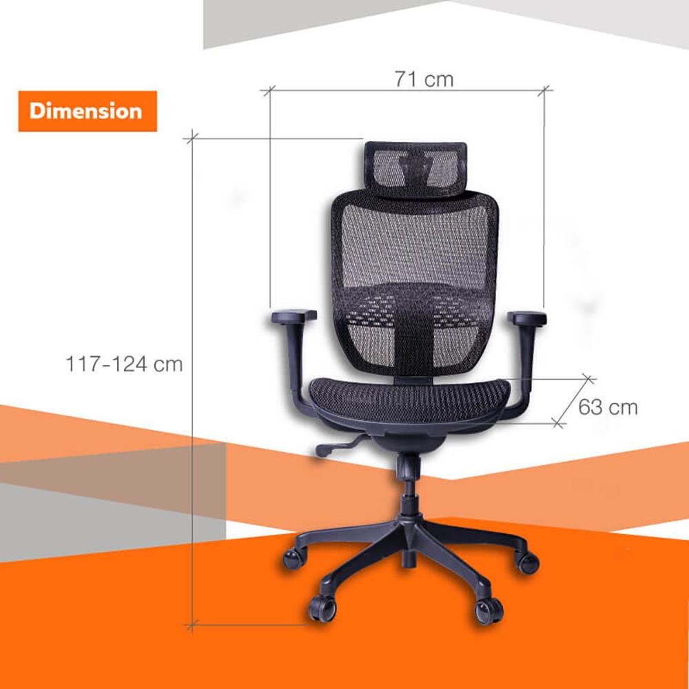 เก้าอี้เพื่อสุขภาพ ERGOTREND ERGO-JOY-PRO สีดำ