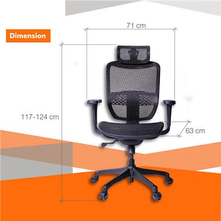 เก้าอี้เพื่อสุขภาพ ERGOTREND ERGO-JOY-PRO สีดำ_6