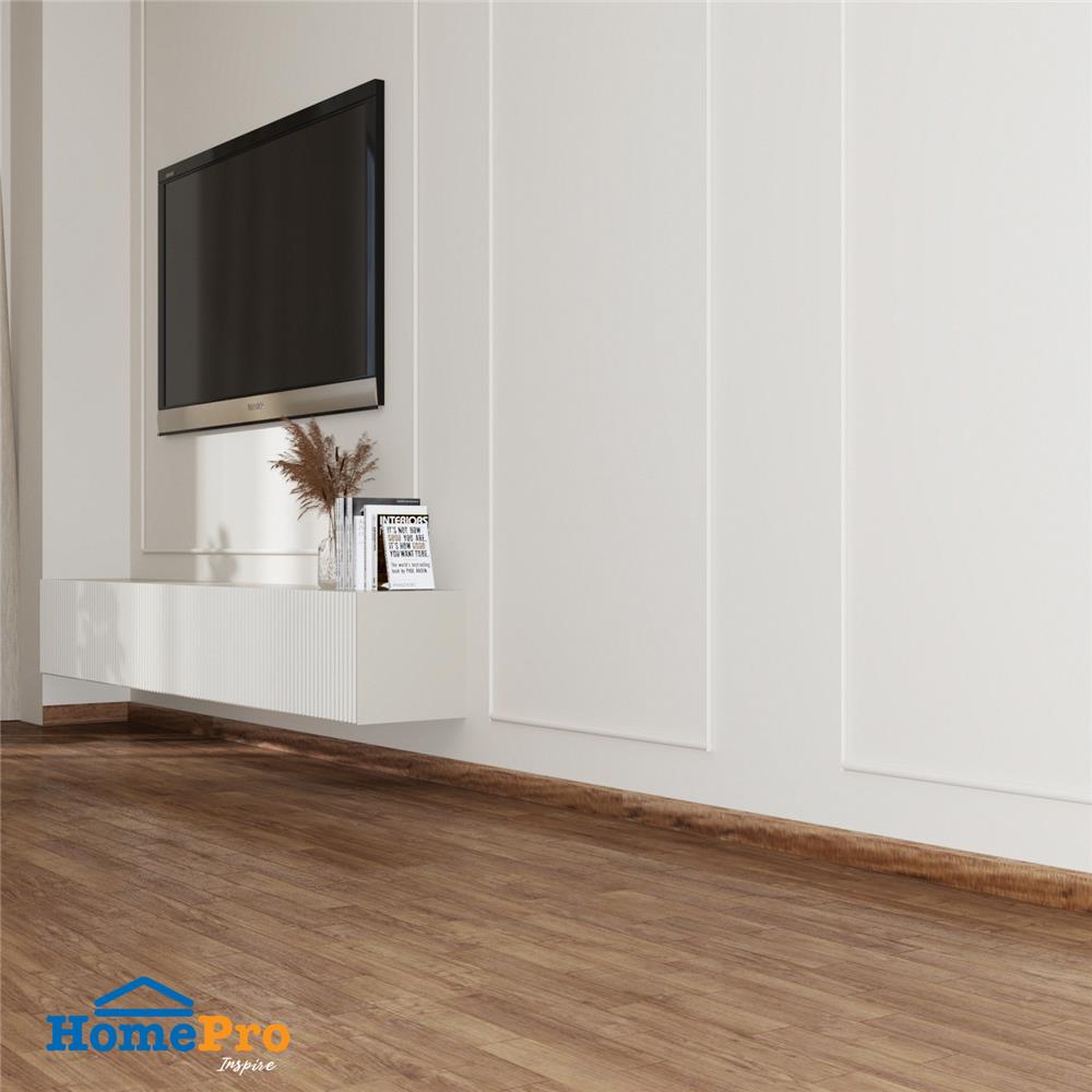 บัวพื้น PVC CROBERN 9.5X240X1.5 ซม. สีวอลนัท