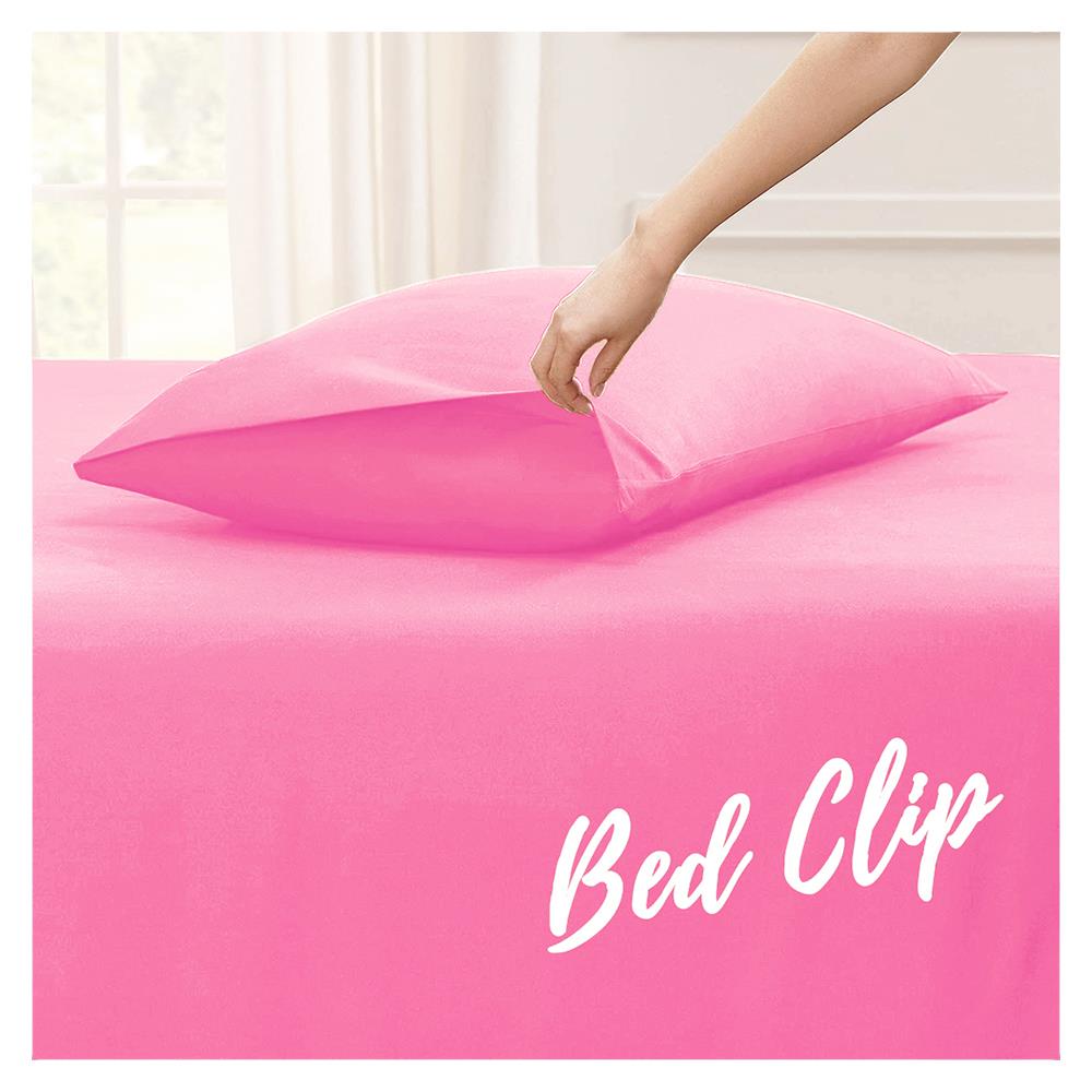 ปลอกหมอนหนุน BED CLIP STANDARD สีชมพูพาสเทล แพ็ก 2 ชิ้น