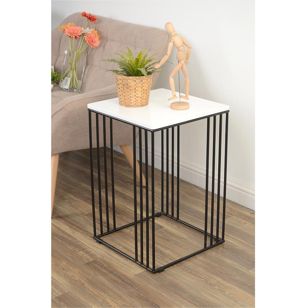 โต๊ะข้าง FURDINI BOGSTAR สีขาว