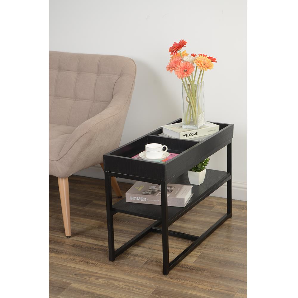 โต๊ะข้าง FURDINI CENTELLA สีดำ