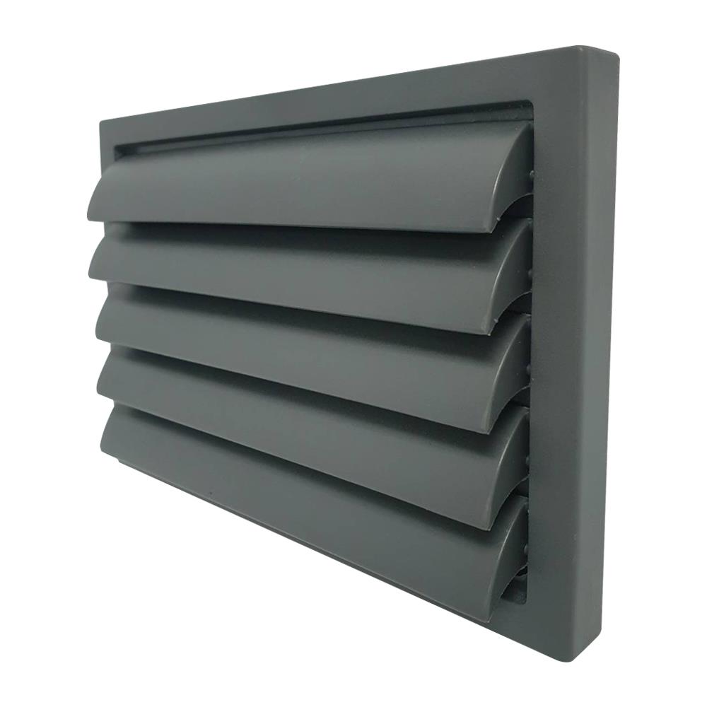 หน้ากากกันแมลง G-FLOW SQUARE GRILL 4 นิ้ว สีเทา 10 ซม.