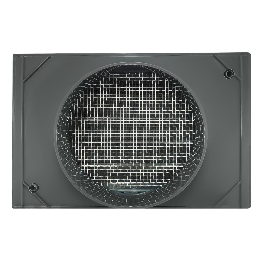 หน้ากากกันแมลง G-FLOW SQUARE GRILL 4 นิ้ว สีเทา 10 ซม.