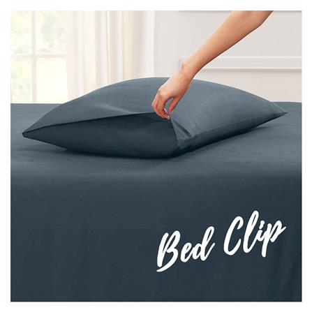 ปลอกหมอนหนุน BED CLIP STANDARD สีเทา แพ็ก 2 ชิ้น_2