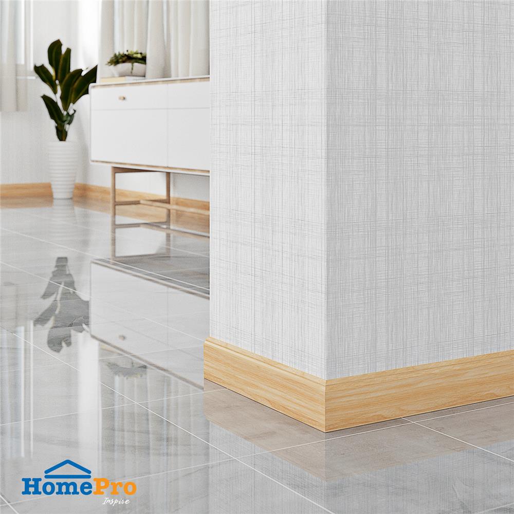 บัวพื้น PVC CROBERN 9.5X240X1.5 ซม. สีบีช