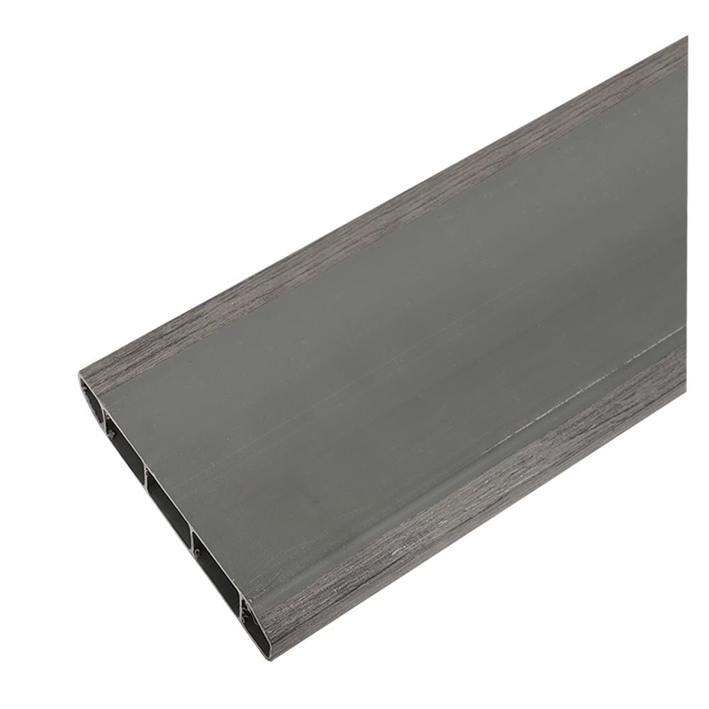 บัวพื้น PVC CROBERN 9.5X240X1.5 ซม. สี GREY-OAK