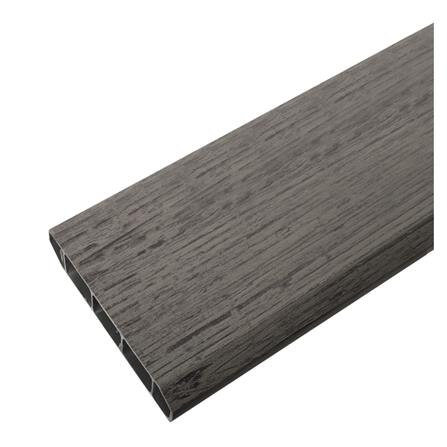 บัวพื้น PVC CROBERN 9.5X240X1.5 ซม. สี GREY-OAK