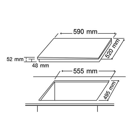 เตาฝังเซรามิก AXIA C-TOUCH60 1L4Z 59 ซม._3