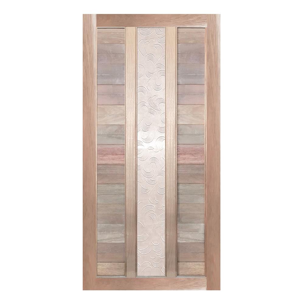 ประตูไม้แดงมาเลย์ N999 ELDER1 100X200 ซม. สีธรรมชาติ