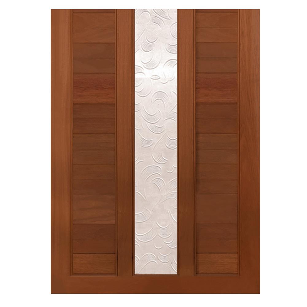 ประตูไม้แดงมาเลย์ N999 ELDER1 100X200 ซม. สีธรรมชาติ