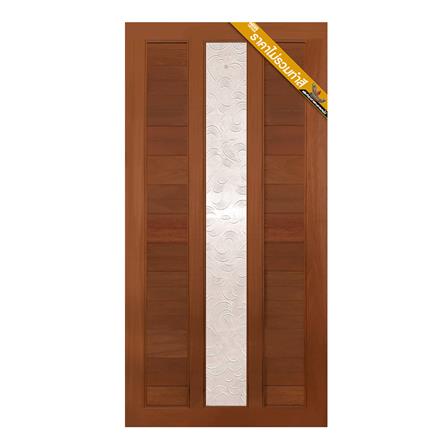 ประตูไม้แดงมาเลย์ N999 ELDER1 100X200 ซม. สีธรรมชาติ_1