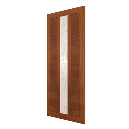 ประตูไม้แดงมาเลย์ N999 ELDER1 100X200 ซม. สีธรรมชาติ_2