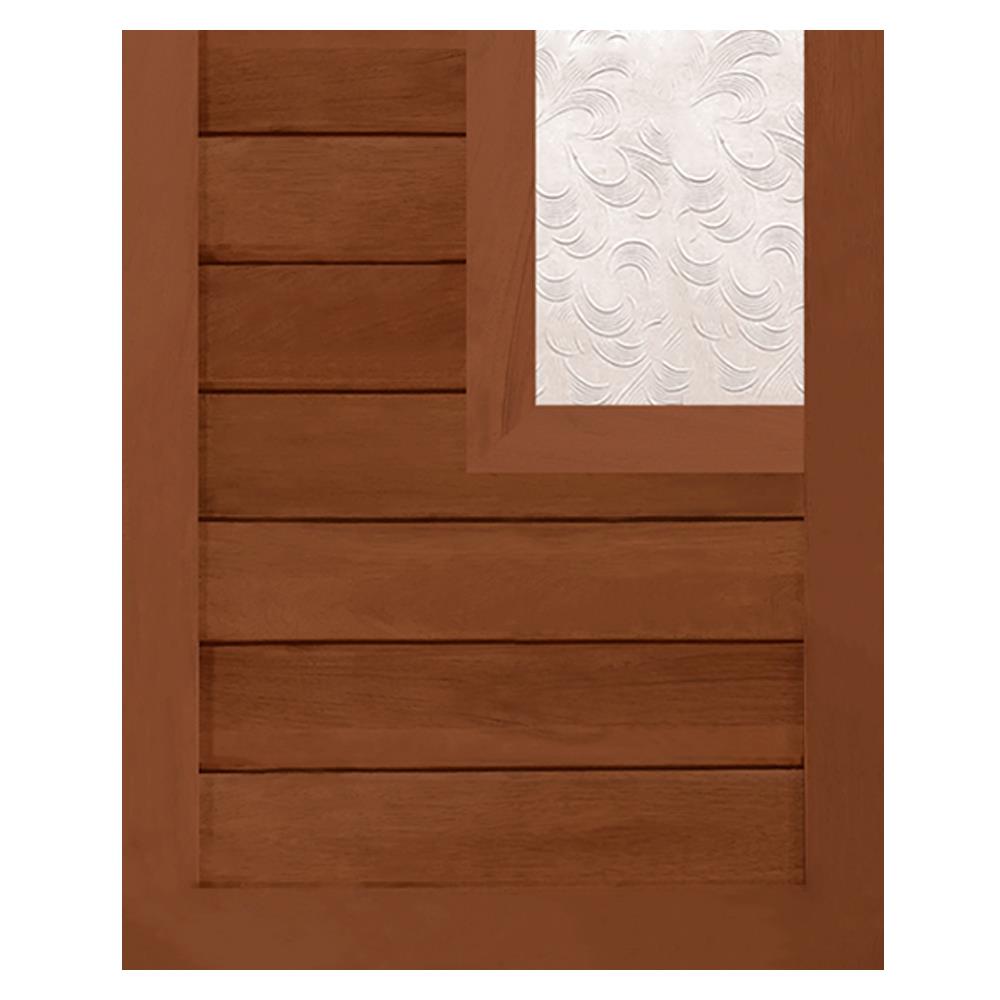 ประตูไม้แดงมาเลย์ N999 ELDER3 100X200 ซม. สีธรรมชาติ