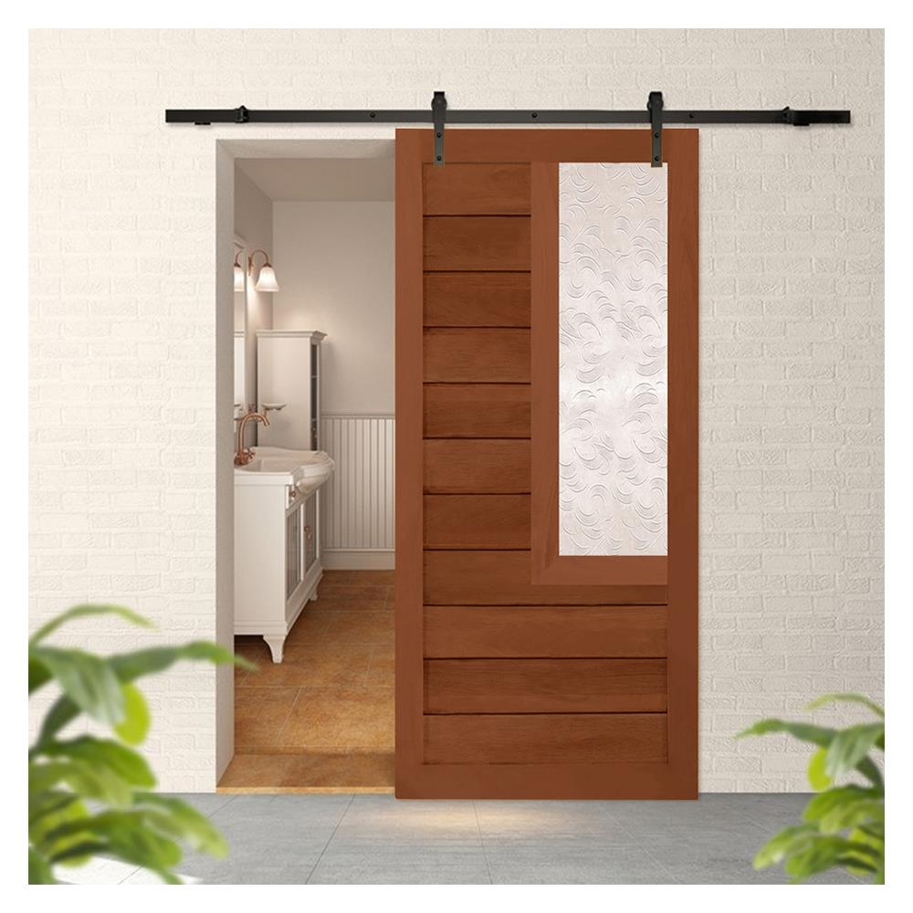 ประตูไม้แดงมาเลย์ N999 ELDER3 100X200 ซม. สีธรรมชาติ