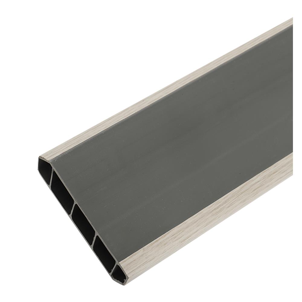 บัวพื้น PVC CROBERN 9.5X240X1.5 ซม. สี WHITE-OAK