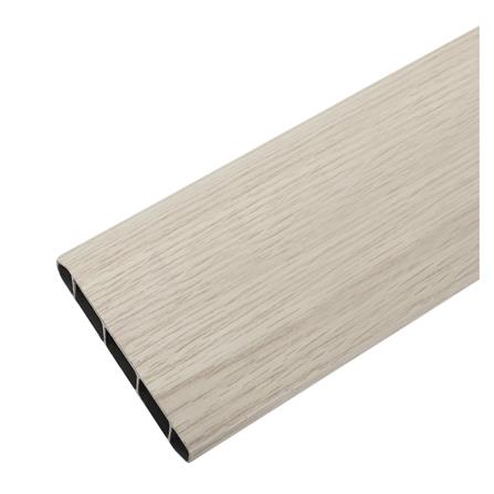 บัวพื้น PVC CROBERN 9.5X240X1.5 ซม. สี WHITE-OAK