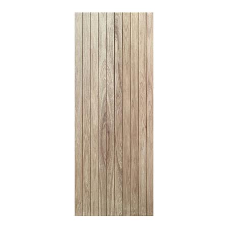 ประตูไม้แดงมาเลย์ AZLE ลายตั้ง 80x200 ซม._0