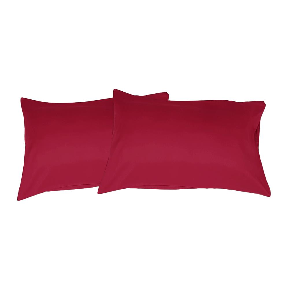 ปลอกหมอนหนุน BED CLIP STANDARD สีแดง แพ็ก 2 ชิ้น