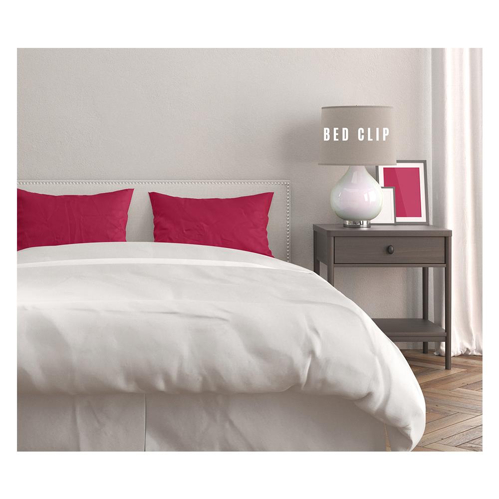 ปลอกหมอนหนุน BED CLIP STANDARD สีแดง แพ็ก 2 ชิ้น