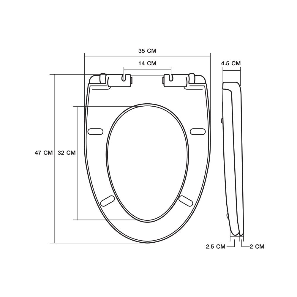 ฝารองนั่ง MOYA SLOW CLOSE 085