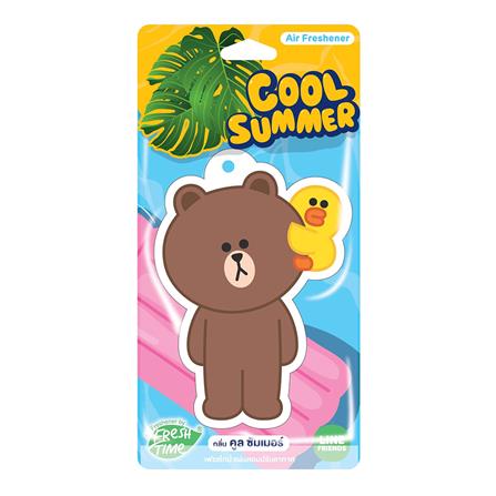 แผ่นหอมปรับอากาศ FRESH TIME  0.02g COOL SUMMER_0