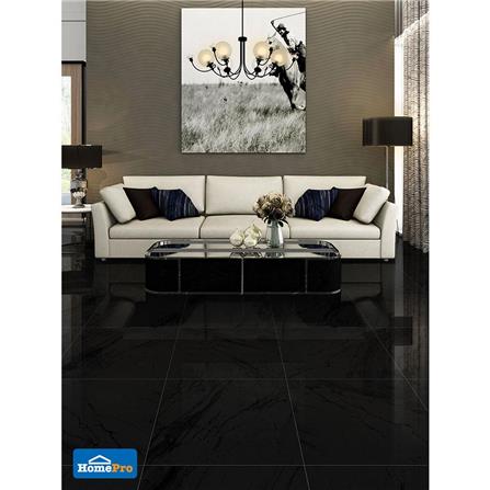 กระเบื้องพื้นพอร์ซเลน 60x60 ซม. CERGRES ซาโมเน่ แบล็ค A 1.44M2_2