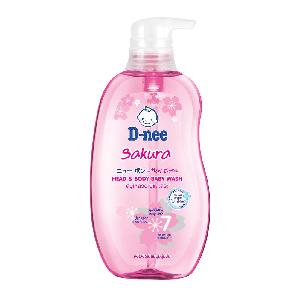 สบู่เหลวอาบน้ำเด็ก D-NEE 380ml SAKURA