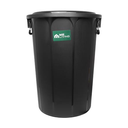 ถังน้ำกลมพร้อมฝา ME LIVING 150 ลิตร สีดำ_0