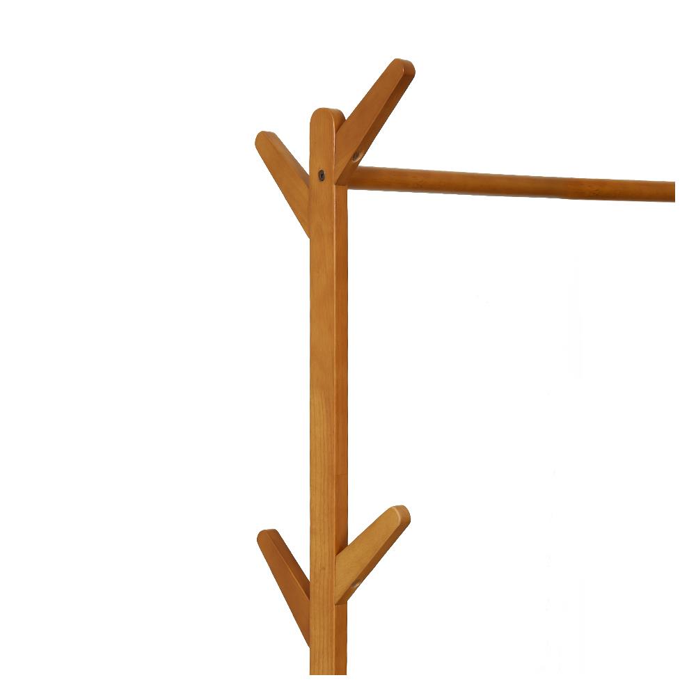 ราวแขวนผ้าไม้พร้อมชั้นวางของ2ชั้น MEDIS PLIM