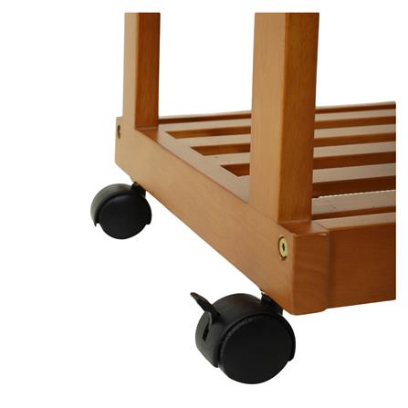 ราวแขวนผ้าไม้พร้อมชั้นวางของ2ชั้น MEDIS PLIM_5