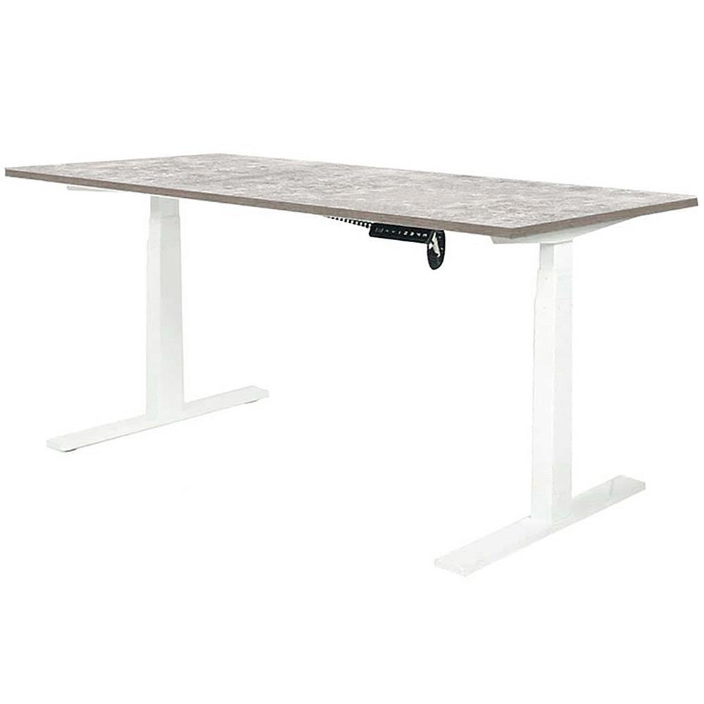 โต๊ะทำงานปรับระดับ ERGOTREND SIT 2 STAND Gen2A 180 ซม. สี CONCRETE/ขาว