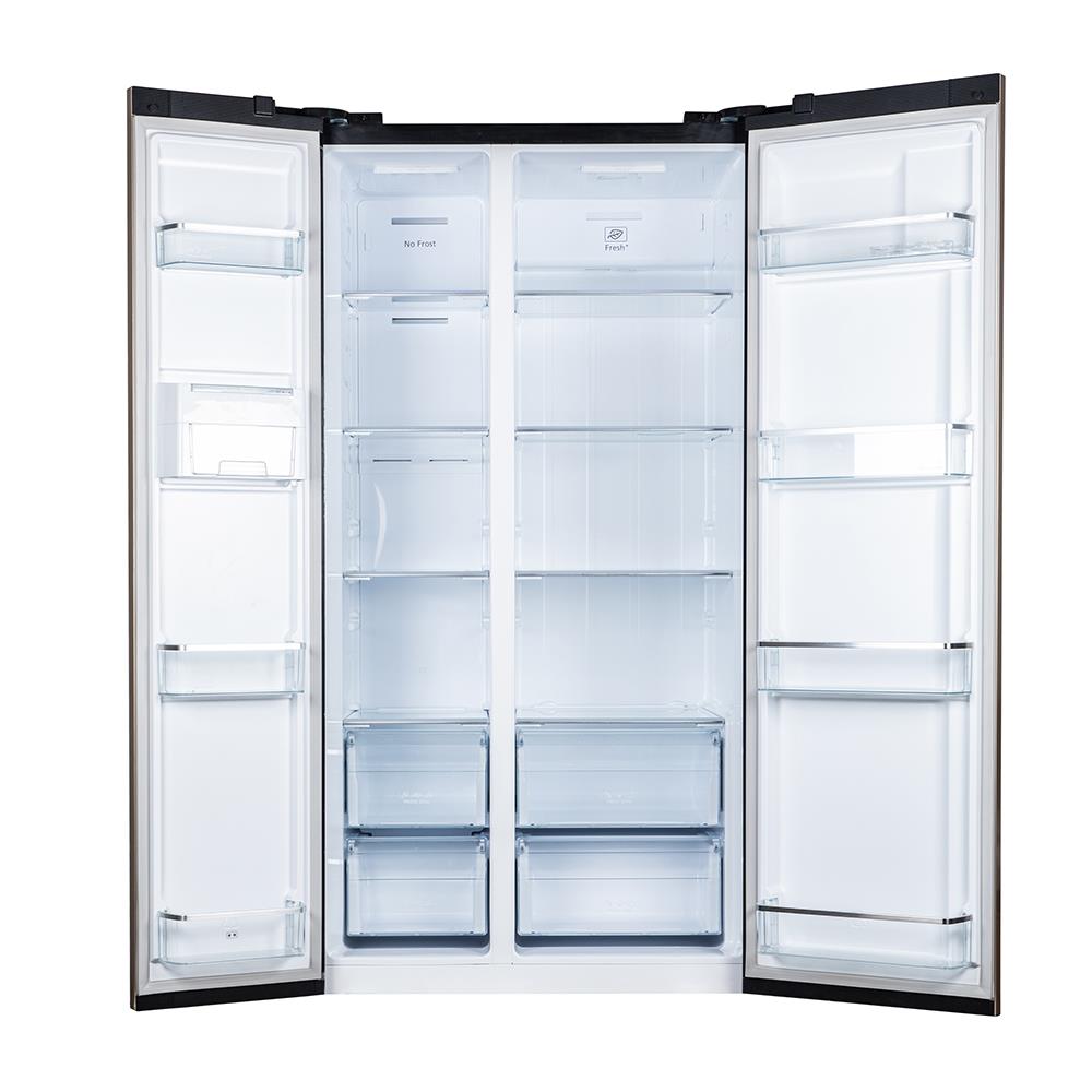 ตู้เย็น SIDE BY SIDE HAFELE 495.06.659 20.1 คิว กระจกดำ