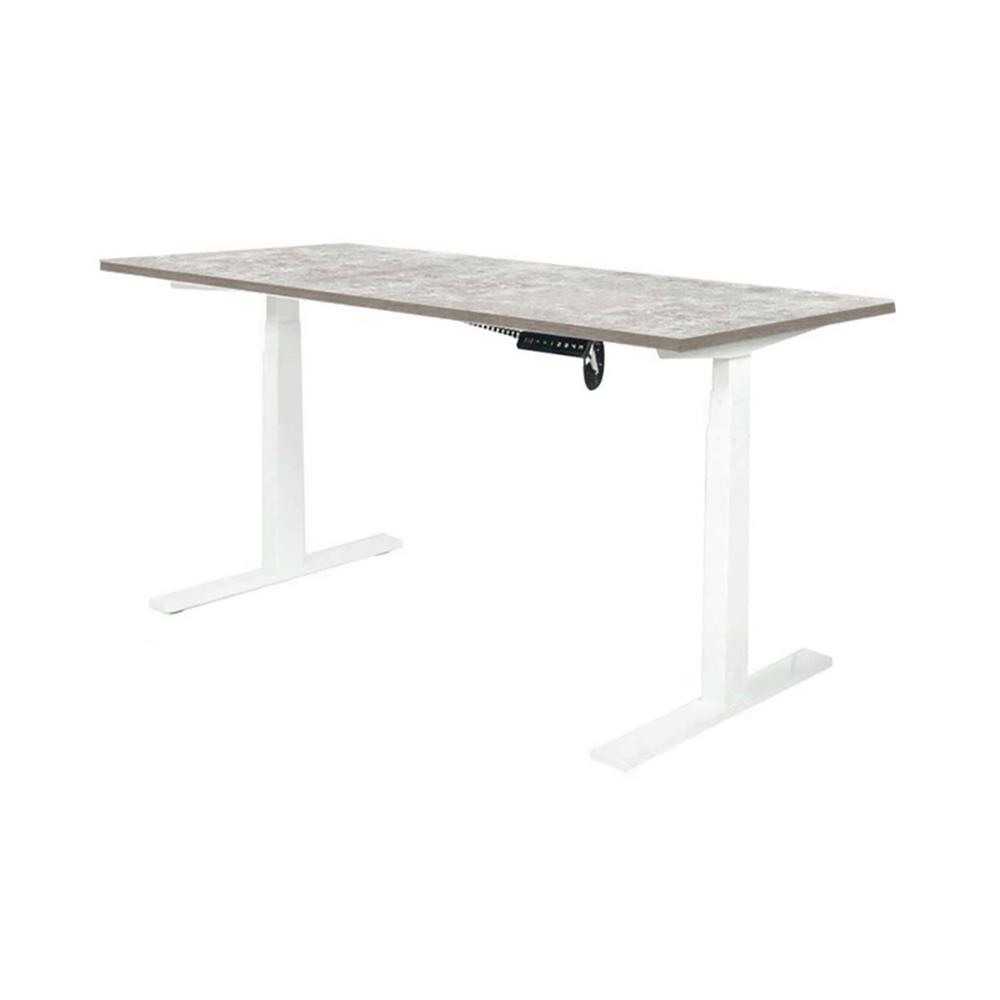 โต๊ะทำงานปรับระดับ ERGOTREND SIT 2 STAND Gen2A 120 ซม. สี CONCRETE/ขาว