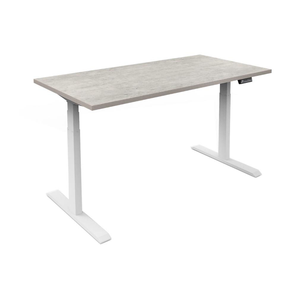 โต๊ะทำงานปรับระดับ ERGOTREND SIT 2 STAND Gen2A 120 ซม. สี CONCRETE/ขาว