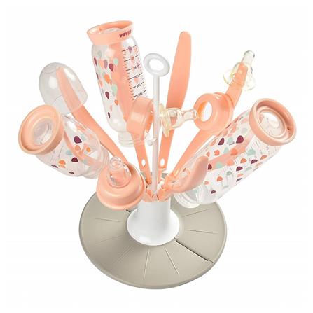 ที่คว่ำขวดนมพับได้ BEABA 6 ขวด สีชมพู_1