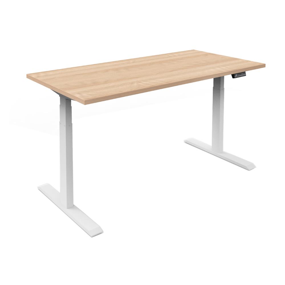 โต๊ะทำงานปรับระดับ ERGOTREND SIT 2 STAND Gen2A 150 ซม. สี SHIMO ASH/ขาว