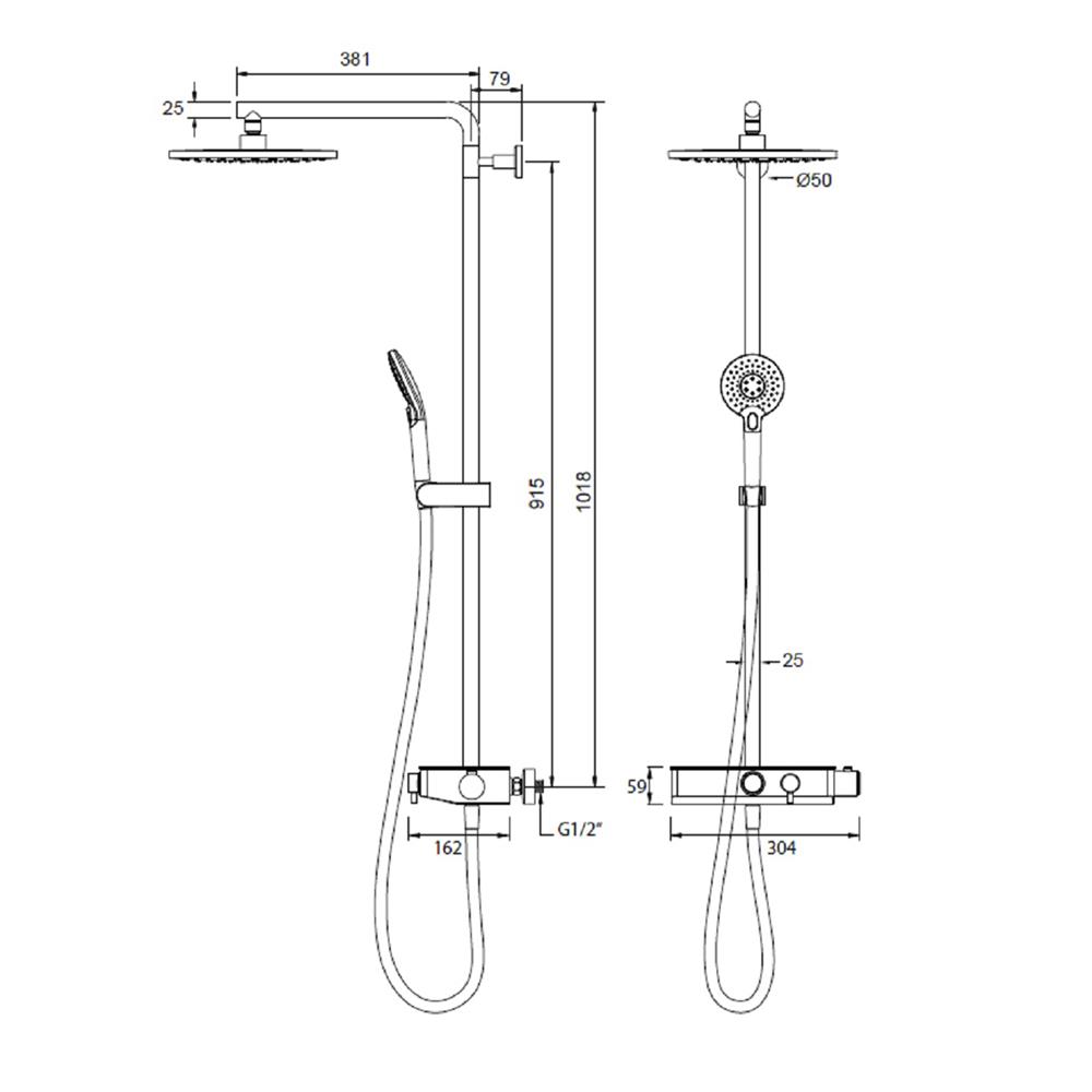 ฝักบัว RAIN SHOWER HAFELE 495.60.084
