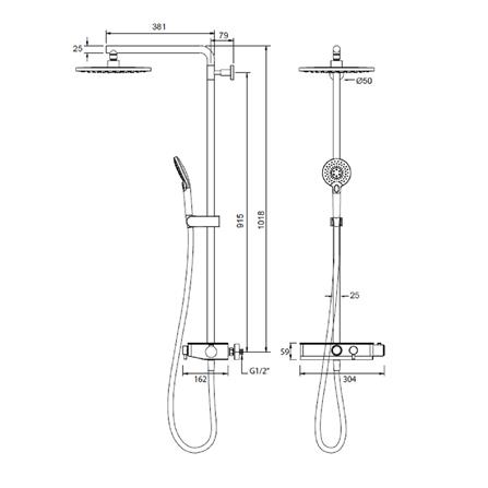 ฝักบัว RAIN SHOWER HAFELE 495.60.084_1