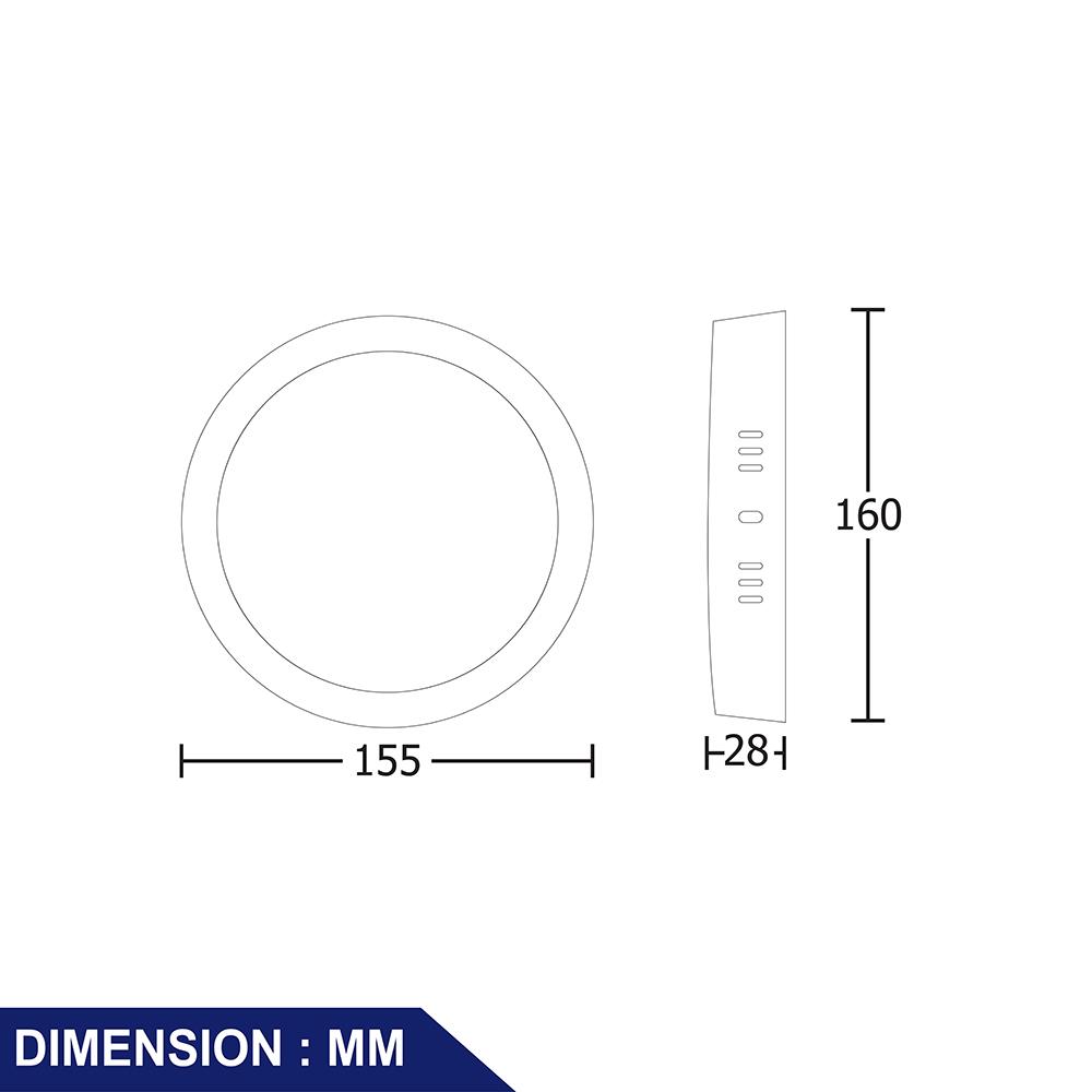 ดาวน์ไลท์ LED BEC BILBO 6 นิ้ว 12 วัตต์ DAYLIGHT สีดำ