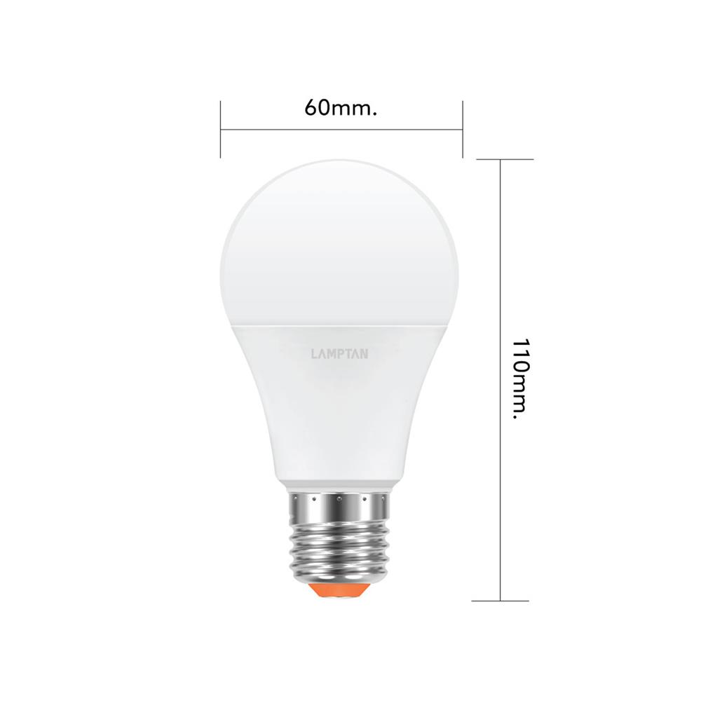 หลอด LED LAMPTAN DIM SWITCH 3 STEP 9 วัตต์ E27 WARMWHITE