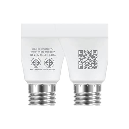 หลอด LED LAMPTAN DIM SWITCH 3 STEP 9 วัตต์ E27 WARMWHITE_5