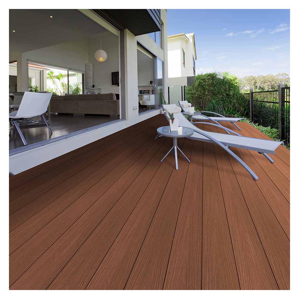 ไม้พื้น INOVAR ULTRA DECK 13.8X240X2.25 ซม. สีน้ำตาลอ่อน