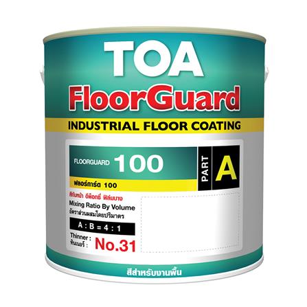 สีอุตสาหกรรม TOA FLOORGUARD 100 0405 A+B 1 แกลลอน_0