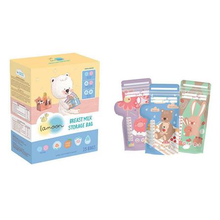 ถุงเก็บน้ำนมแม่ LAMOON 8 ออนซ์ 25 ใบ_1