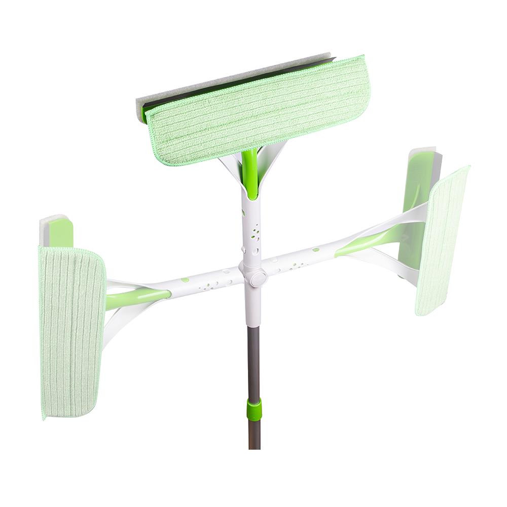 ชุดไม้เช็ดฝุ่นและกระจกปรับองศา 3 IN 1 SCOTCH-BRITE 11 นิ้ว สีเขียว